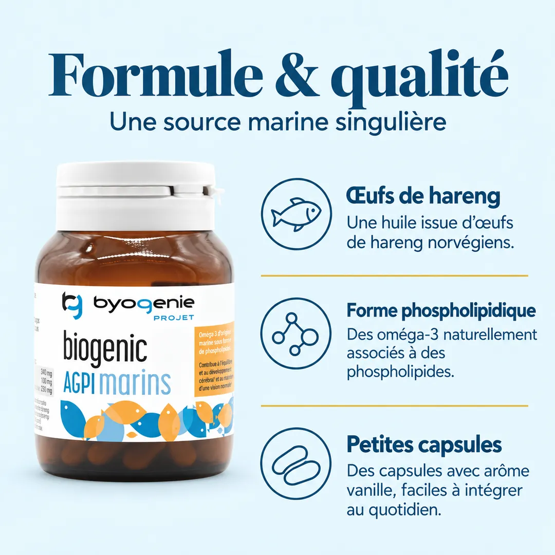 AGPI marins : Oméga 3 (Formulé avec Romega®)