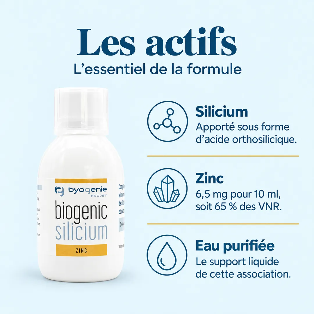 Biogenic Silicium (enrichi avec du zinc) 250 mL